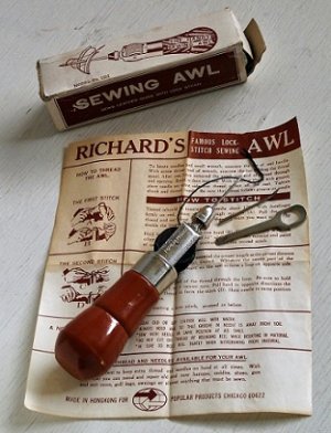 画像1: RICHARD'S  Lock Stitch Handy Sewing Awl  レザークラフト ロックステッチ縫いアールセット2針 MODEL No. 1331