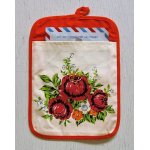 画像: COTTON FASHIONS FOR THE KITCHEN　 Kitchen bag　 クッキングカード・キッチンメモ入れ・状差し　 花柄（バラ）　