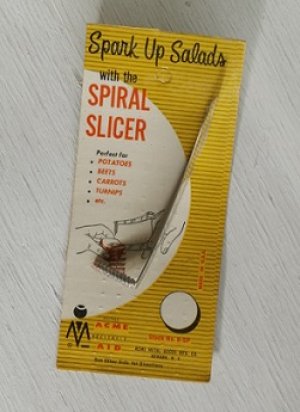 画像1: Spark Up Salads with the  SPIRAL SLICER  スパイラルスライサー  ACME METAL GOODS MFG. CO.