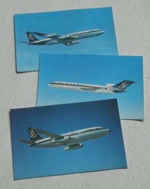 画像1: Olympic Airways   オリンピック航空   BOEING  727-200/737-200/707-320   ポストカード３枚セット