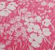 画像: 生地/布  花柄・フラワープリント  ピンク＆ホワイト  約120×150(cm)