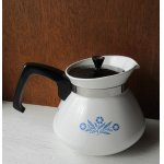 画像: CORNING WARE   コーニングウェア   ティポット(6 Cup)  "コーンフラワー"  ティーストレーナー、ポットマット付　