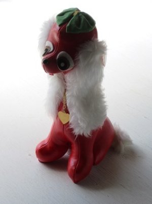 画像1: KB  レザー動物  犬 (レッド)