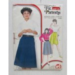画像: ジャノメ  フィットパターン  ミス・ミセス 2214   フレアスカート（裏つき）  裁ち方縫い方説明書付