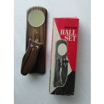 画像: MODERN HALL SET  壁掛けミニ鏡＆フクロウ型洋服ブラシset  　
