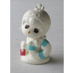 画像: 陶器製貯金箱 KIC  浮き輪をかかえた女の子 