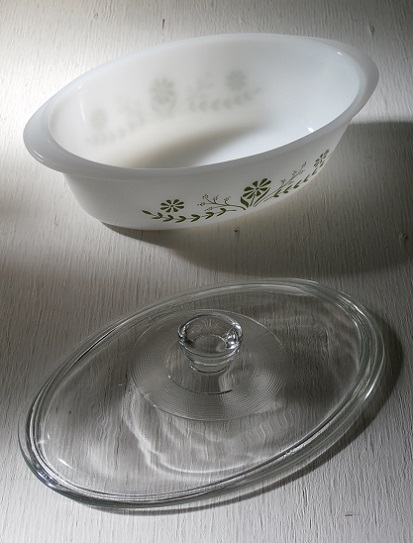 春夏新作 CASSEROLE OVAL GLASBAKE 1  Qt アンティーク雑貨