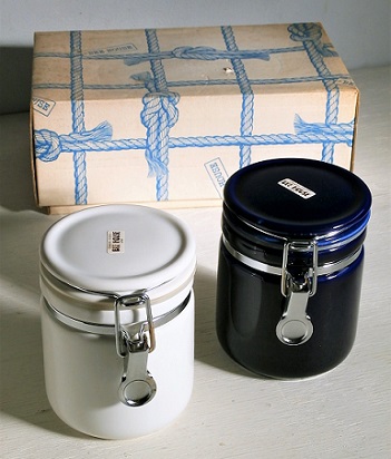 BEE HOUSE セラミックキャニスター/ 陶器密封瓶 2個セット color
